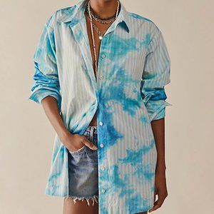 Free People Nola Wrap Shirtdress